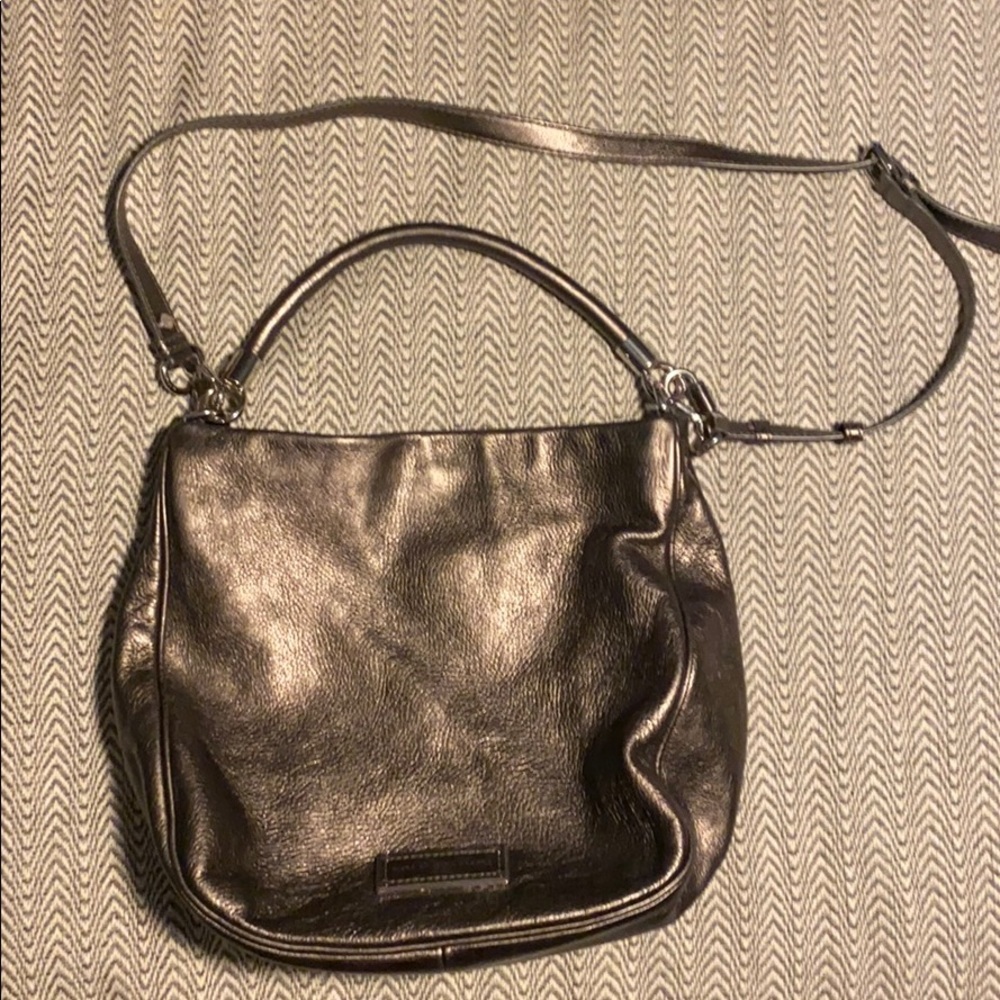 Marc by Marc Jacobs metallic leather cross body